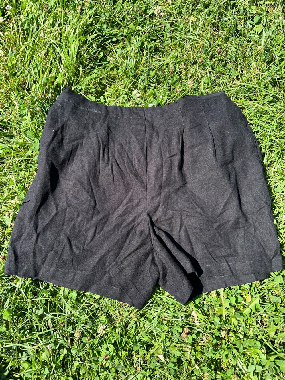 Vero Moda Black Pull On Shorts Elastic Waist Casual Summer Size L